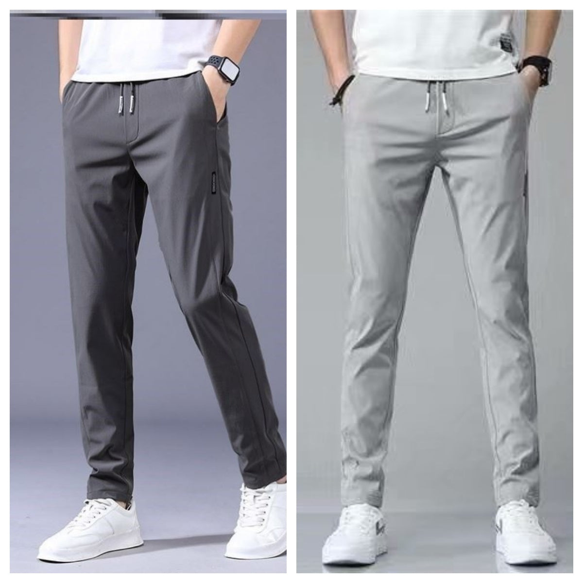 Drawstring Trousers Loose Straight Sweatpants