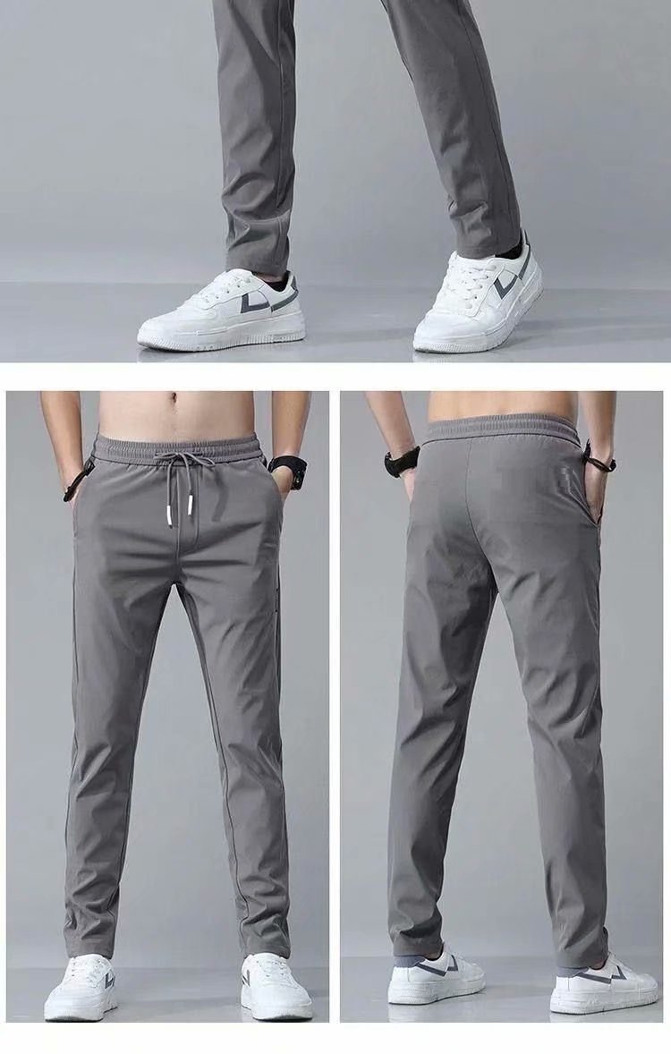 Drawstring Trousers Loose Straight Sweatpants