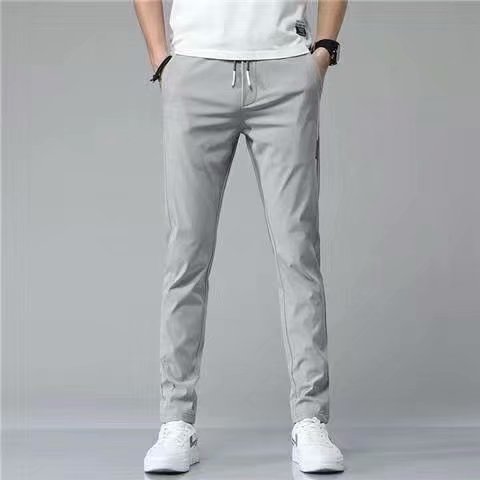 Drawstring Trousers Loose Straight Sweatpants