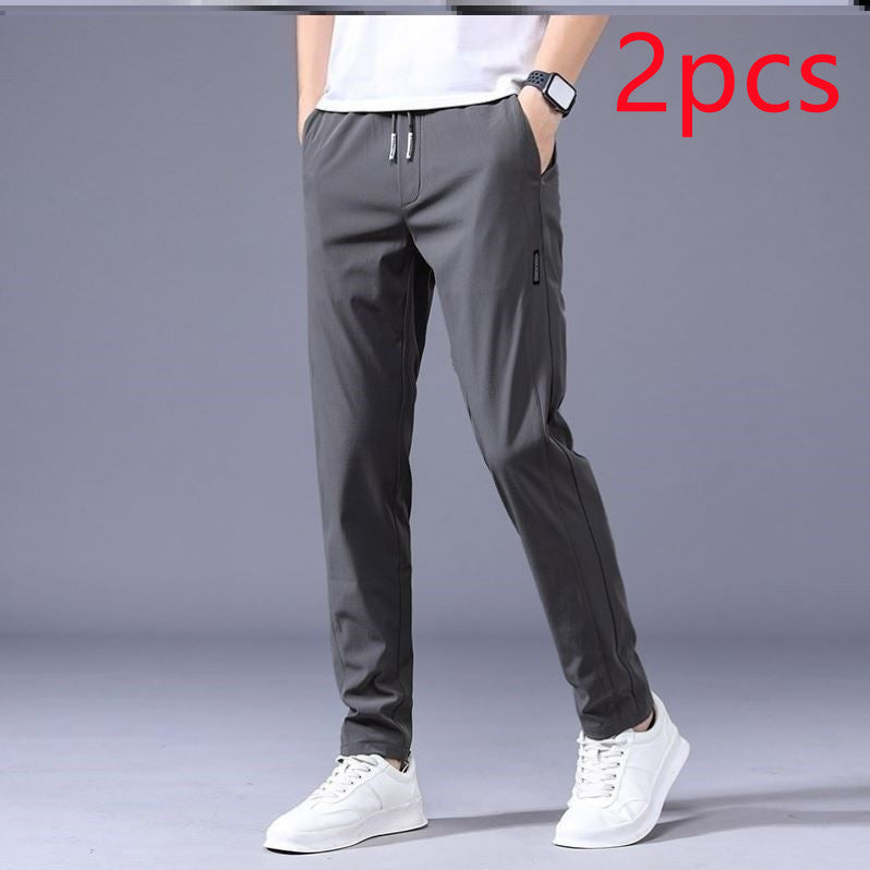 Drawstring Trousers Loose Straight Sweatpants